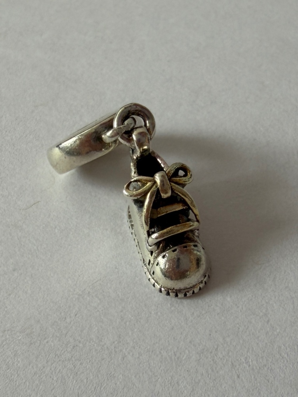 Retired Pandora Charm Baby Shoe Dangle Charm